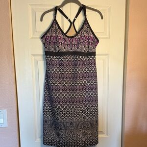 Athleta Black and White Printed Tank Dress